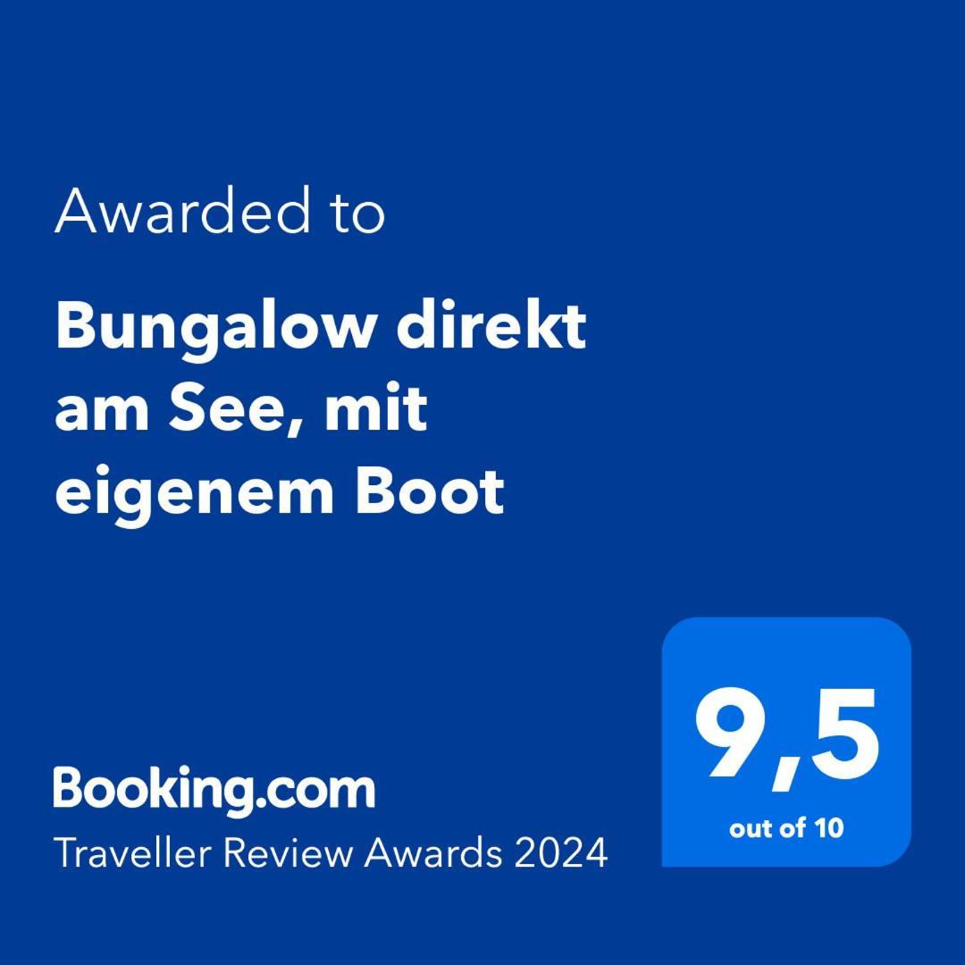 Bungalow Direkt Am See, Mit Eigenem Boot رودنغ المظهر الخارجي الصورة